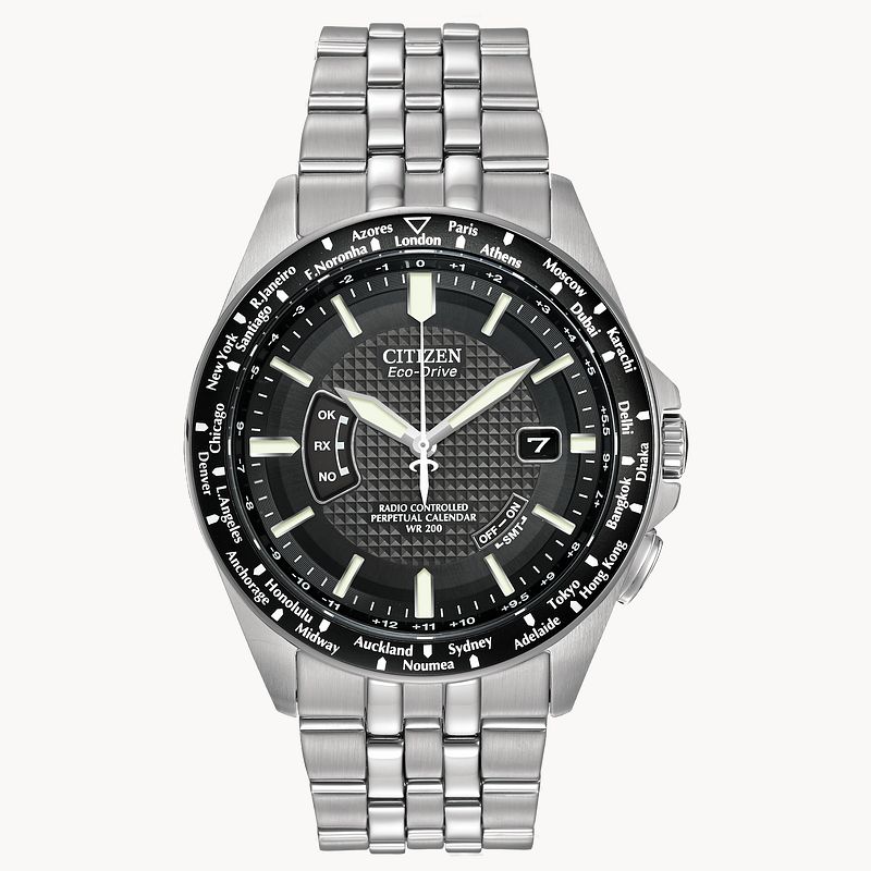 Citizen eco drive radio 2025 controlled perpetual calendar wr200